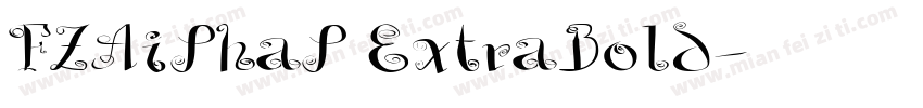 FZAiShaS ExtraBold字体转换